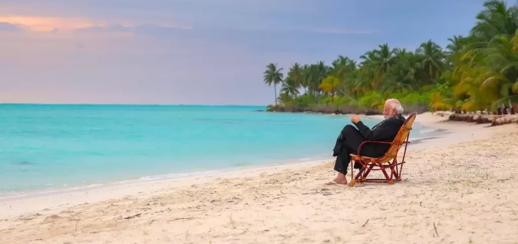 PM Modi in lakshadweep island